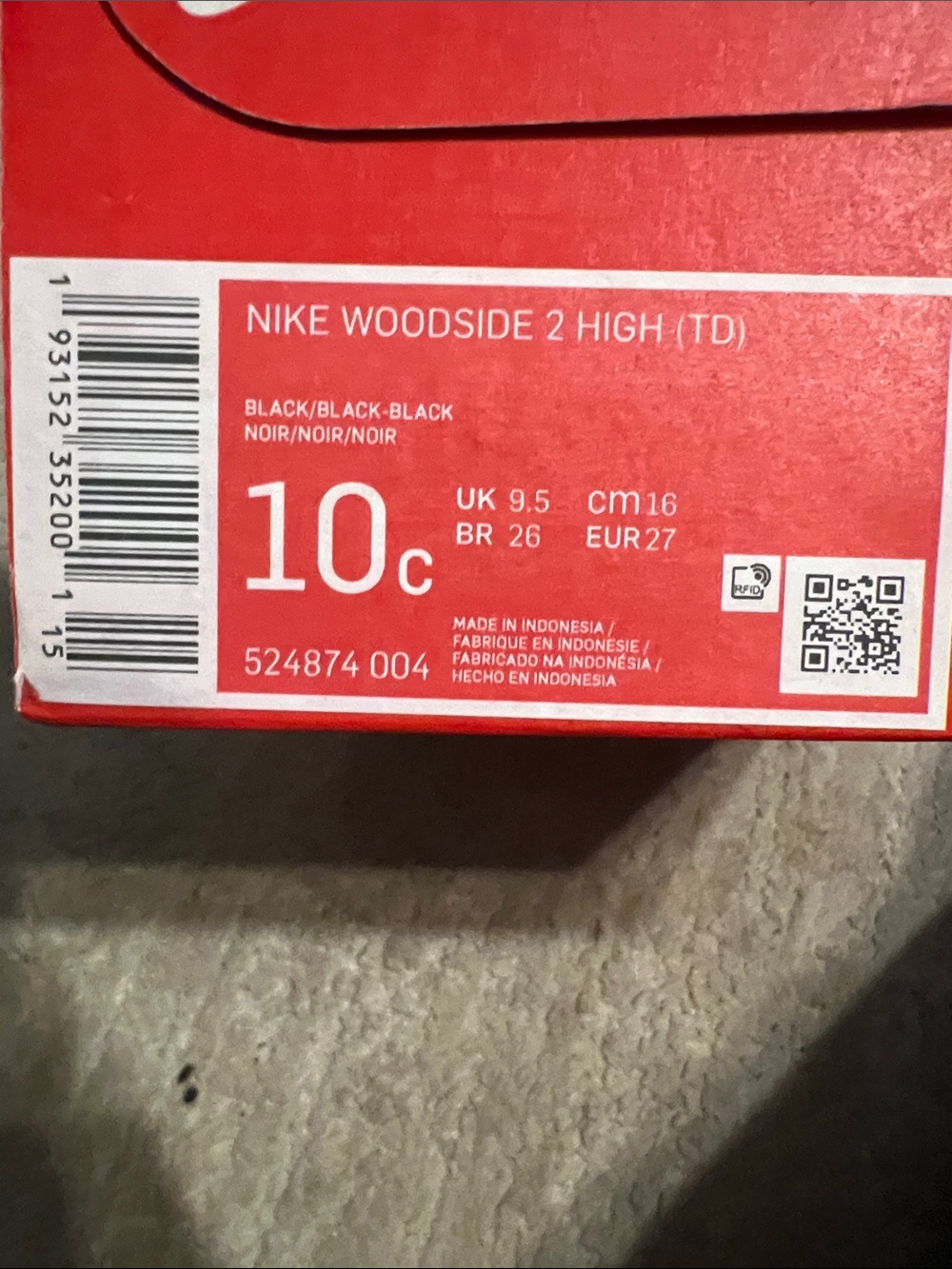 Nike Woodside 2 High sz 10C - Picture 8 of 8